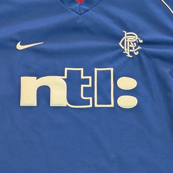 2001/2002 Glasgow Rangers Football Soccer Jersey - Size L - Picture 2 of 5